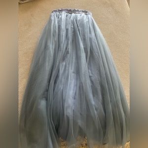 Dusty blue skirt